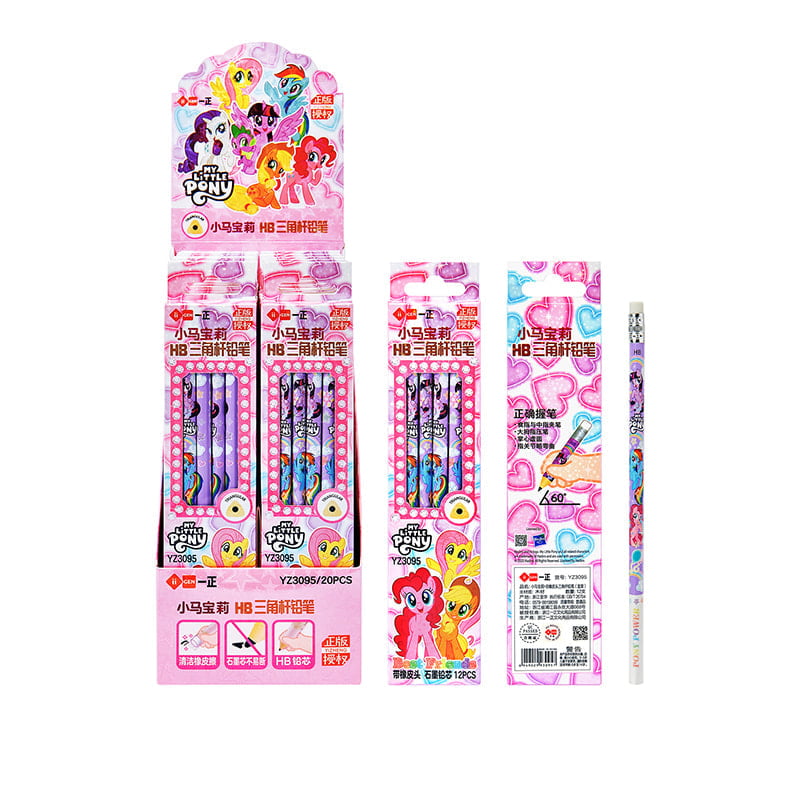 YZ3095 My Little Pony HB Dreiecksstift mit Radiergummispitze (verpackt)