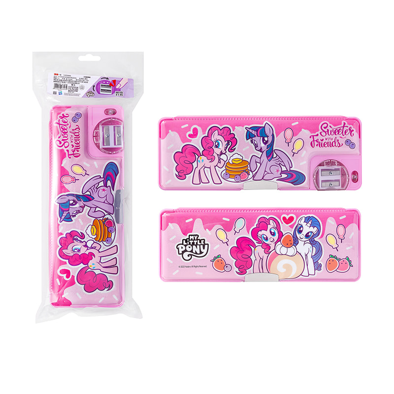 YZ3393 My Little Pony Sparkling Doppelschichtige Federmäppchen (Pink)