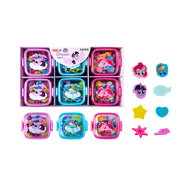 YZ3513 My Little Pony Square Case Radiergummi