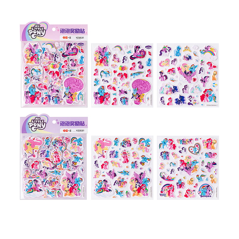 YZ3531 My Little Pony Bubble Belohnungsaufkleber (groß)