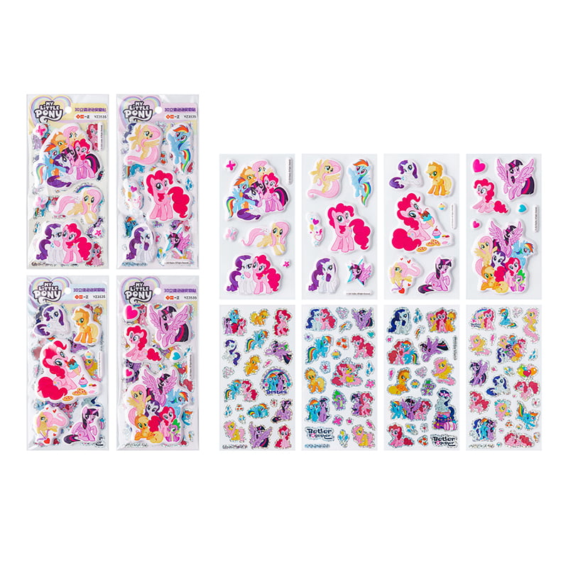 YZ3535 My Little Pony 3D-Blasen-Belohnungsblätter