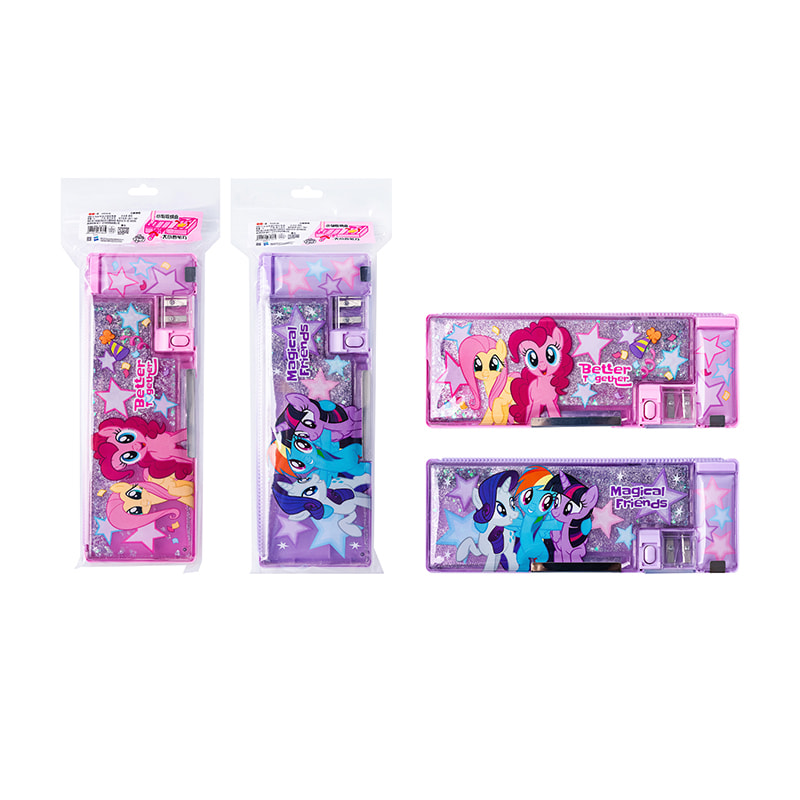 YZ3536 My Little Pony Treibsand-Doppelschicht-Bleistifthülle