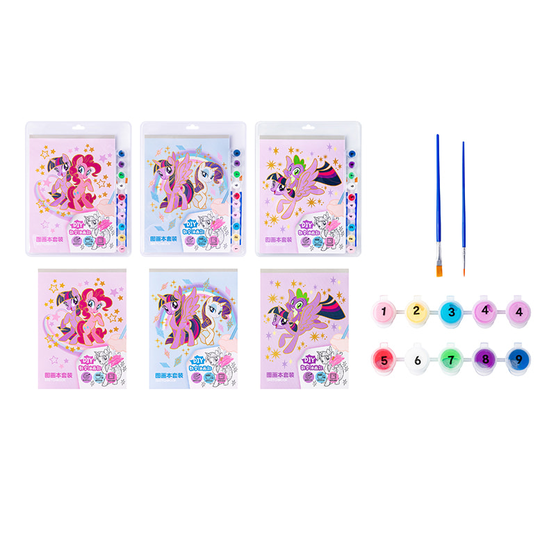 YZ3552 My Little Pony Bilderbuch-Set (Digitales Ölgemälde)
