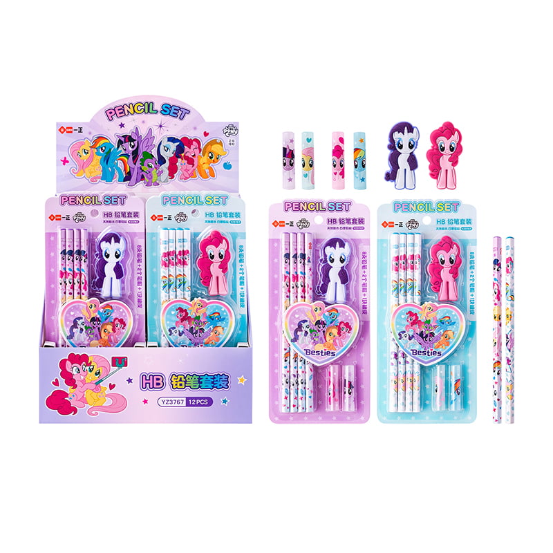 YZ3767 My Little Pony HB Bleistiftset (Blisterkartenset)