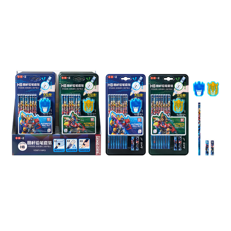 YZ5871 Transformers HB getauchtes rundes Bleistiftset