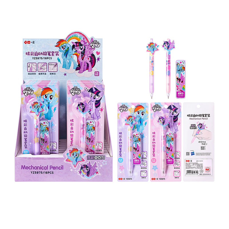 YZ5975 My Little Pony Buntes Druckbleistift-Set
