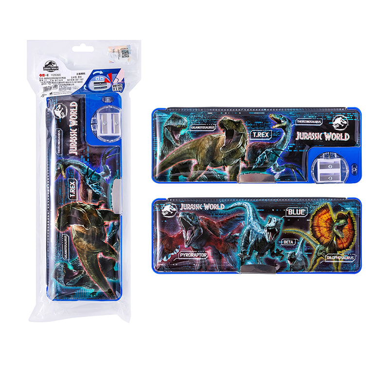 YZ6 390 Jurassic World Zweistöckiges Glitzerstiftetui