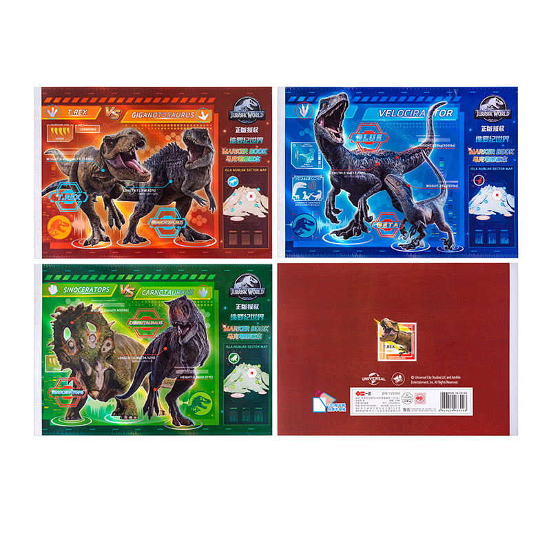YZ6399 Jurassic World A4 Marker Skizzenbuch
