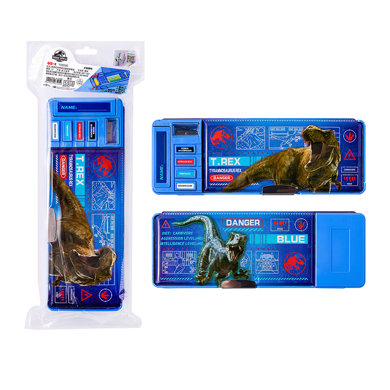 YZ6595 Jurassic World Multifunktions-Doppelschicht-Bleistiftetui