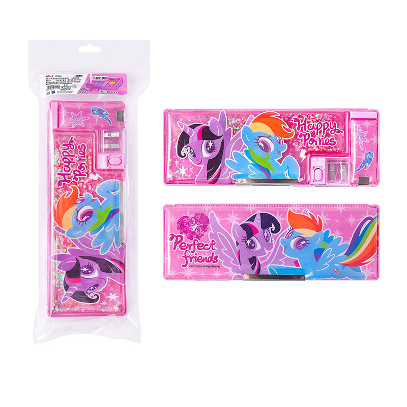 YZ7892 My Little Pony Quicksand Doppelschichtige Federmäppchen (Pink)