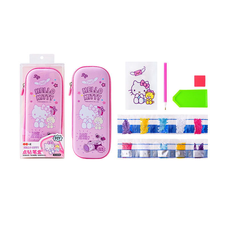 YZ8598 HELLO KITTY Diamant-Bleistiftetui