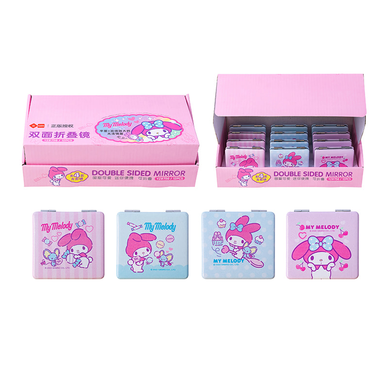 YZ8756 My Melody Doppelseitiger Klappspiegel (quadratisch)