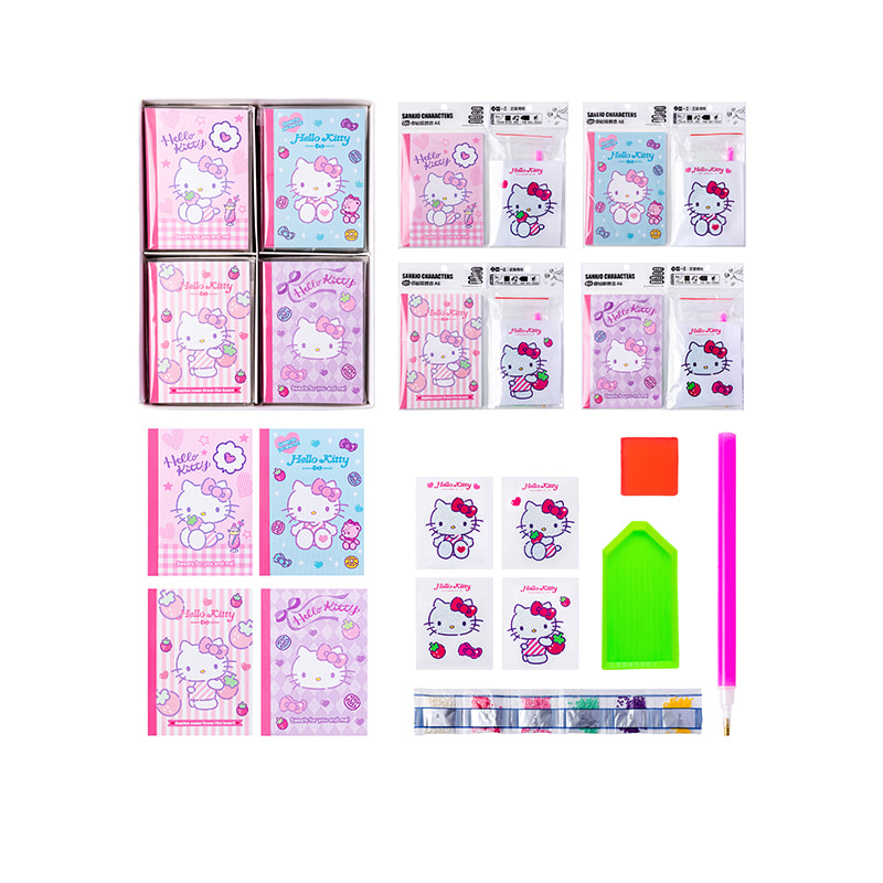 YZ8858 A6 HELLO KITTY Diamantbindung