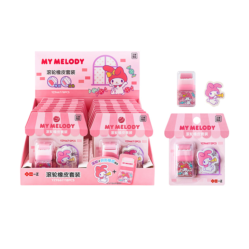 YZ9667 My Melody Roller Radiergummi Set