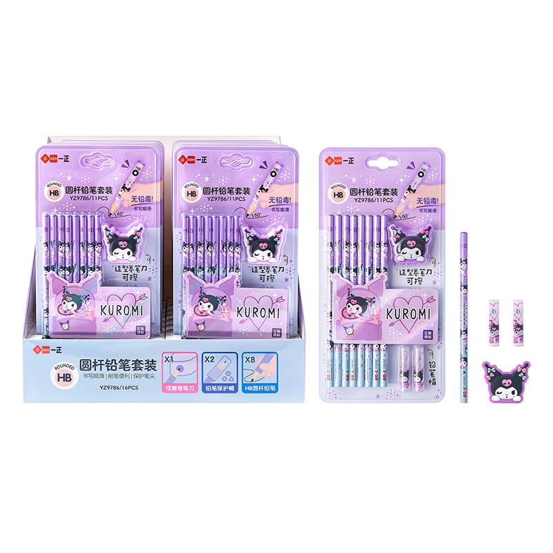 YZ9786 Kuromi HB Stick-Top Rundstift-Set