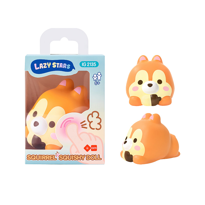 IG2135 PU-Schaum Stress Relief Eichhörnchen Figur