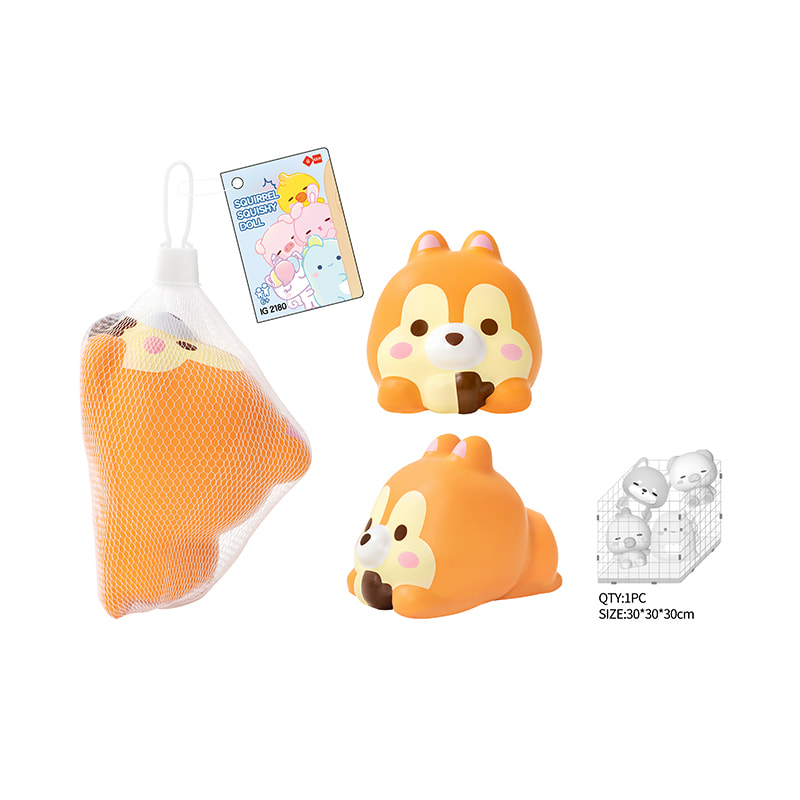 IG2180 PU-Schaumspielzeug Eichhörnchen-Stressabbaufigur