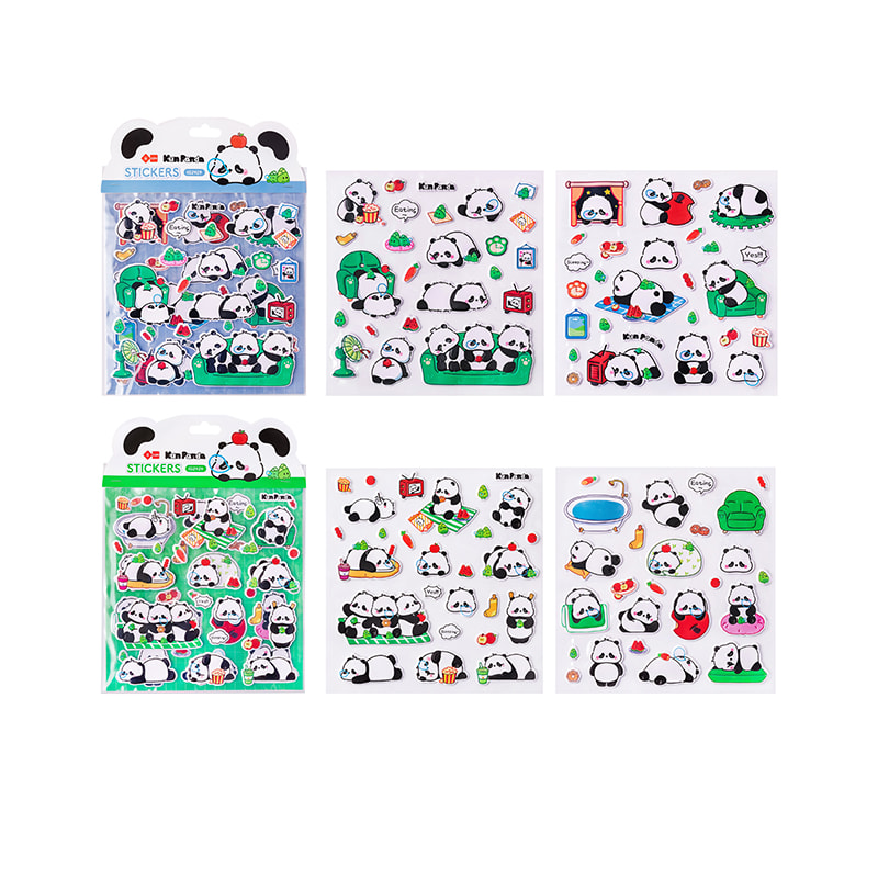 IG2929 Kun Panda Seifenblasenaufkleber (groß)