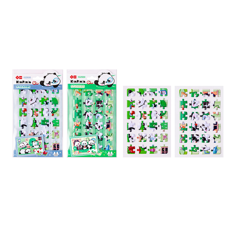 IG2930 Kun Panda Fun Puzzle Aufkleber