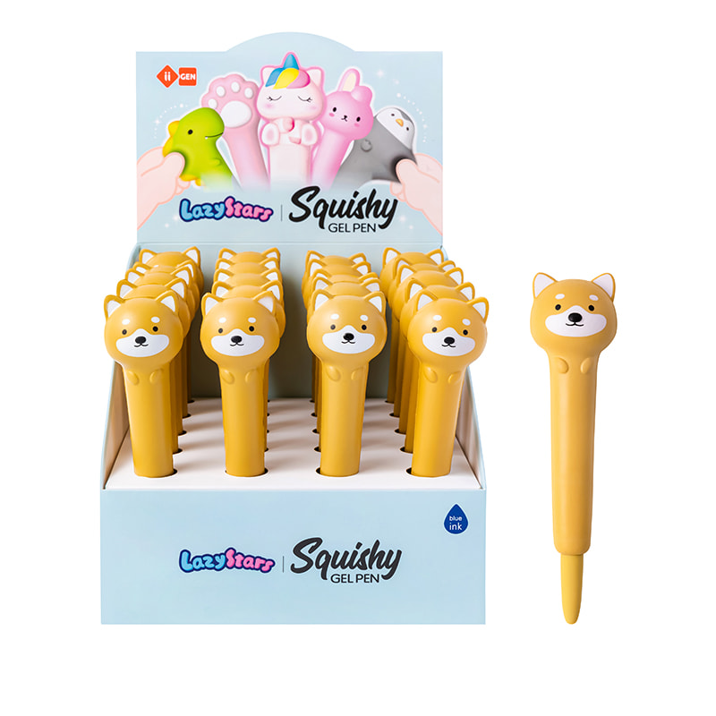 IG3718 Shiba Inu Stress Gel Pen (Blau)
