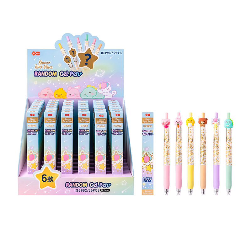 IG3982 Animal Blind Box Click Gel Pen (Blau)