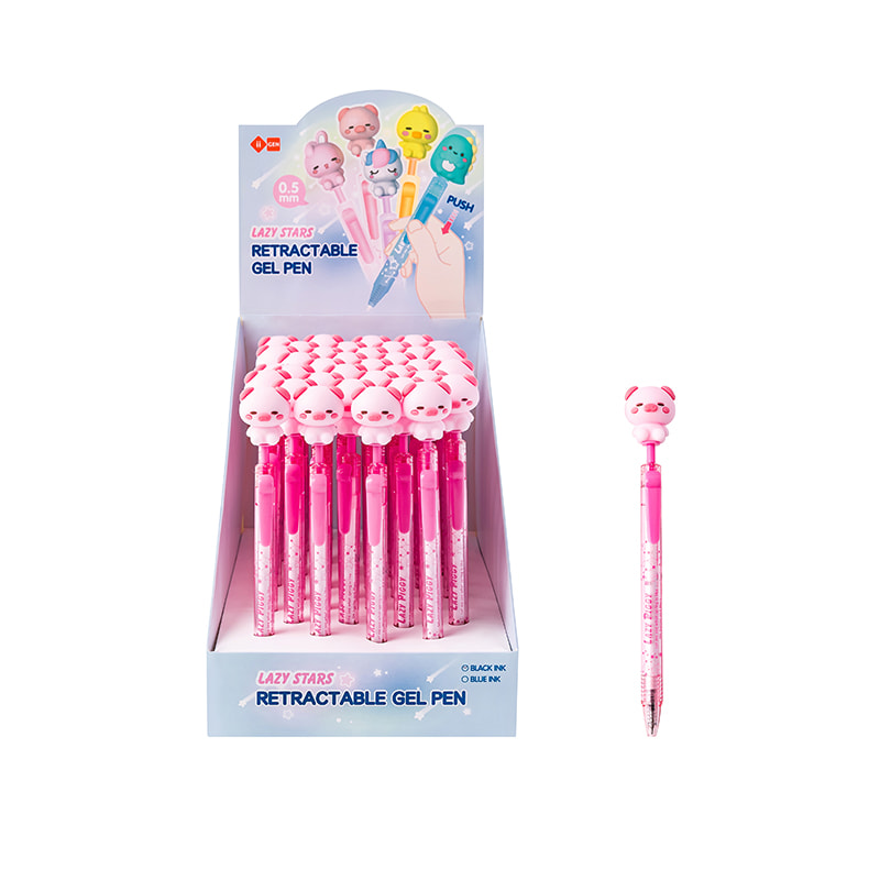 IG5016 Little Pink Pig Side-Click Gelstift (Schwarz)