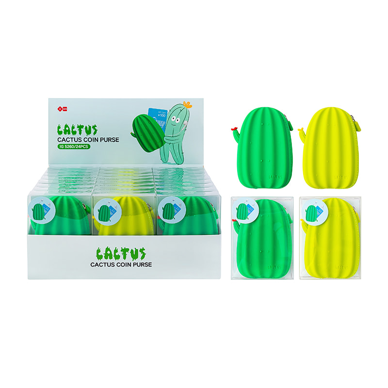 IG5260 Kaktus-Münzbörse aus Silikon
