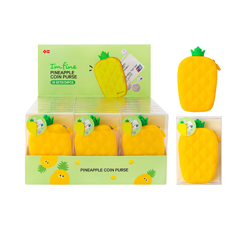 IG5273 Ananas Silikon Geldbörse
