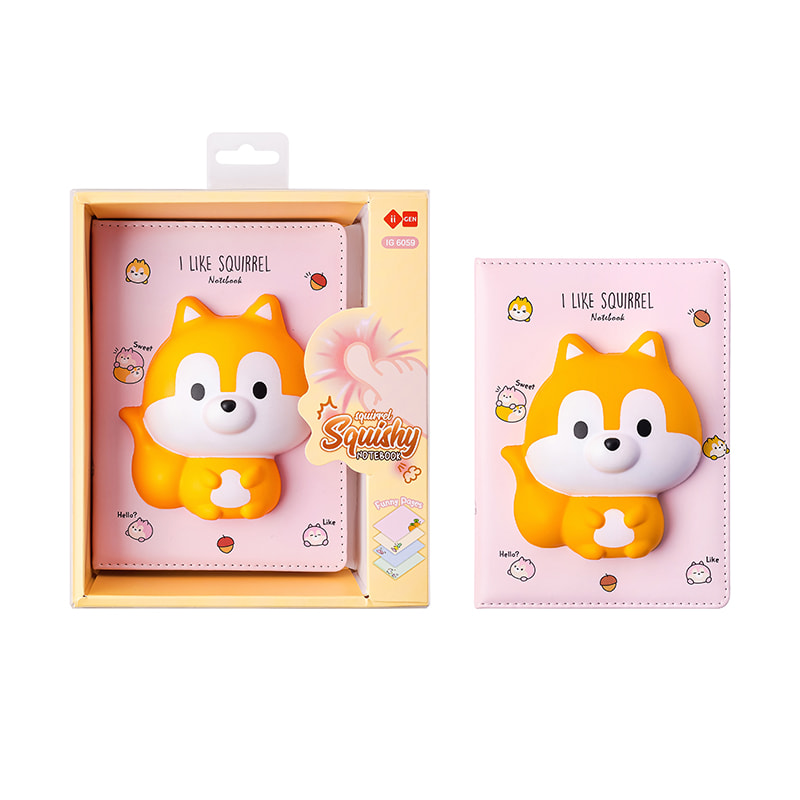 IG6059 Kleines Eichhörnchen Squishy Notizbuch