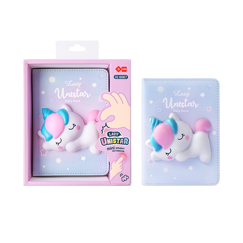 IG6087 Einhorn Mini Squishy Notizbuch