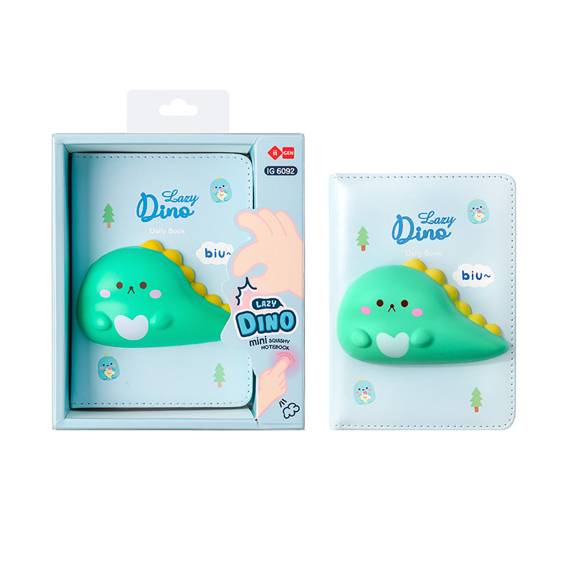 IG6092 Mini-Squishy-Notizbuch mit kleinen Dinosauriern