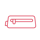 Cartoon-Zeichen-Bleistifttasche