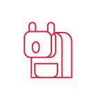 Elektrische Bleistiftspitzer im Cartoon-Stil