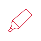 Marker mit Cartoon-Thema