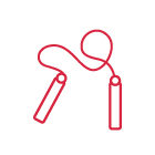 Springseil mit Cartoon-Thema