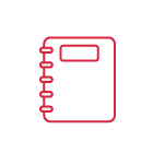 Spiralgebundenes Buch mit Cartoon-Thema