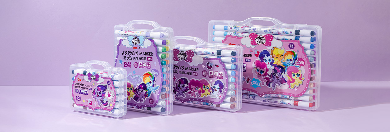 Marker mit Cartoon-Thema